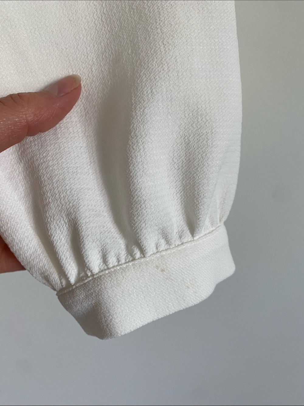 Sézane Abélia Ecru Draped Wrap Blouse - Picture 9 of 14